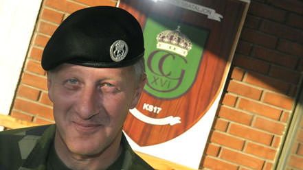Överste Svante Borg är stolt och nöjd med Livgardesförbandet KS17:s insatser i Kosovo. - mainimage