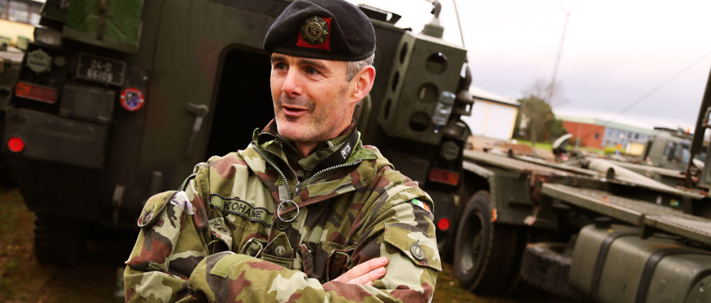 Joint Action 14. Major Cathal Keohane från Irland ser många fördelar med att öva tillsammans med andra länder.