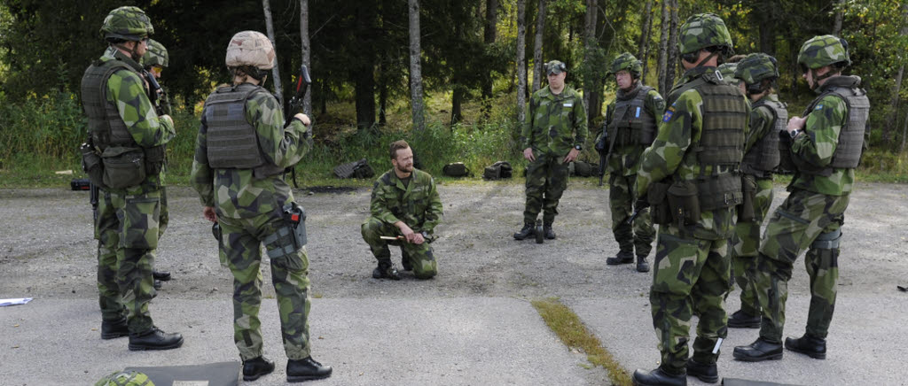 Genomgång vid skjutbanan.