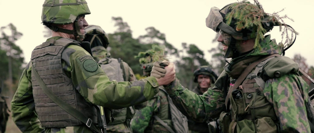 Finland deltog med flera soldater och officerare under försvarsövningen Aurora 2017.