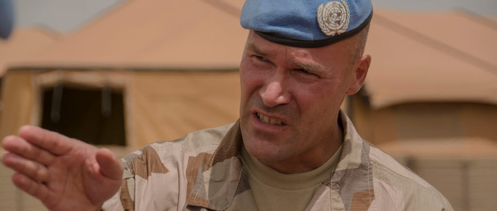 Teddy Larsson, chef för det svenska FN-förbandet i Mali.