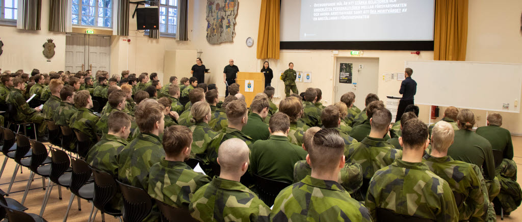 Karriärplanering med rekryterna på Skaraborgs regemente