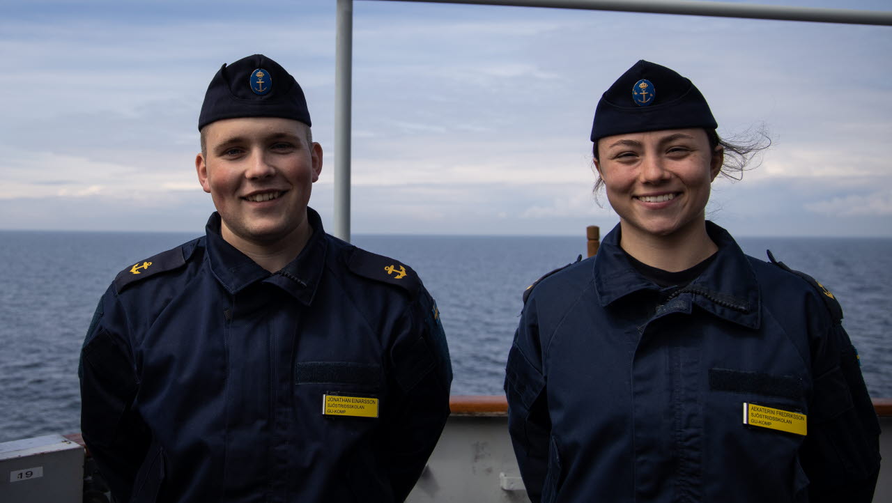 Sjökurs för värnpliktiga ombord på HMS Carlskrona våren 2021. De värnpliktiga gör praktik ombord under sex veckor för att både kunna anställas som sjömän men också kunna krigsplaceras.