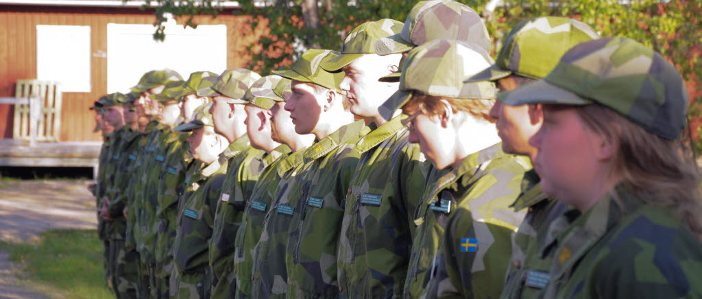 Inryckning till GMU vid Lapplandsjägargruppen i Kiruna, 17 augusti 2015.