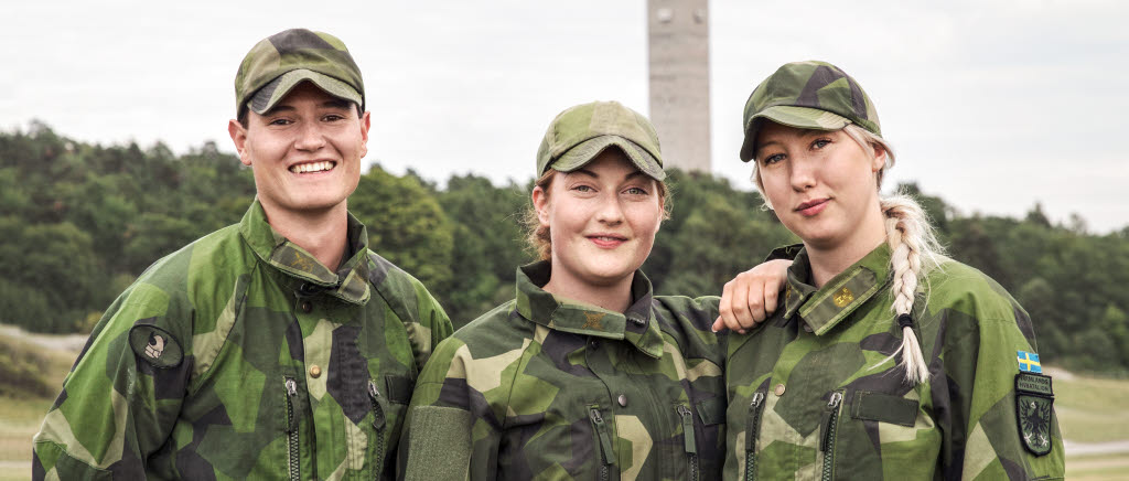 Soldater på Gärdet i Stockholm
