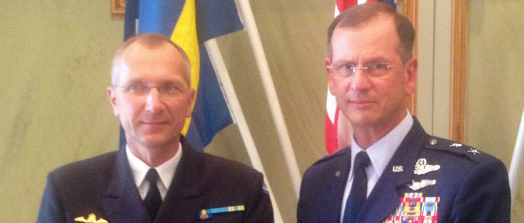 Jonas Haggren, Försvarsmakten och Randy Kee, US EU command stod som värdar för konferensen.