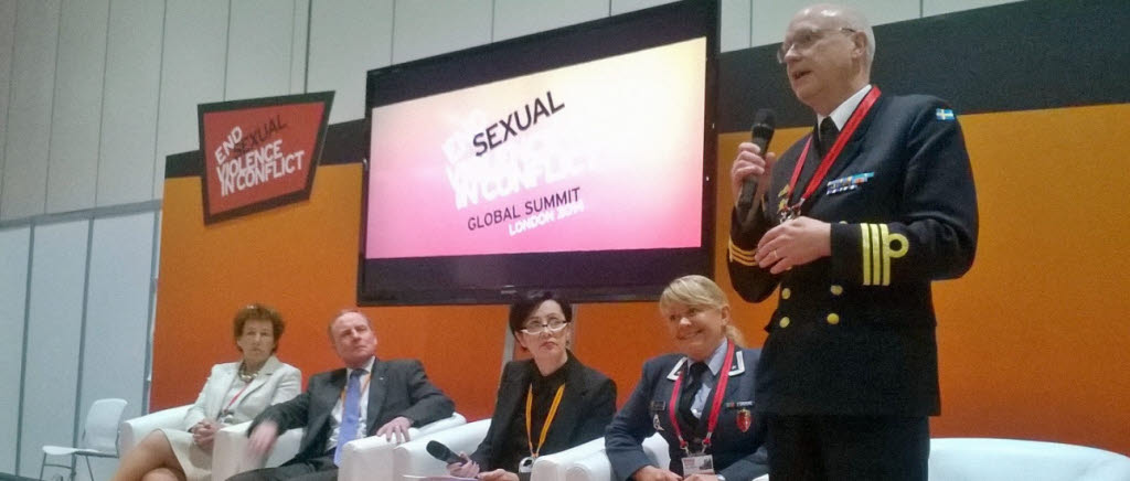 Swedint deltar på konferensen Global Summit to End Sexual Violence in Conflict i London 2014.