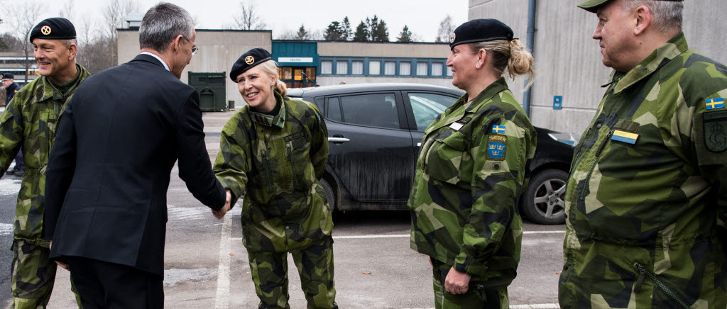 Natos generalsekreterare Jens Stoltenberg besöker Swedint och NCGM. 
