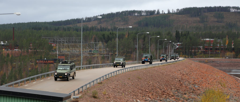 7:e bataljon från Livgardet och K3 genomför bataljonsövning i Trängslet och försvarar Trängsletdammen.