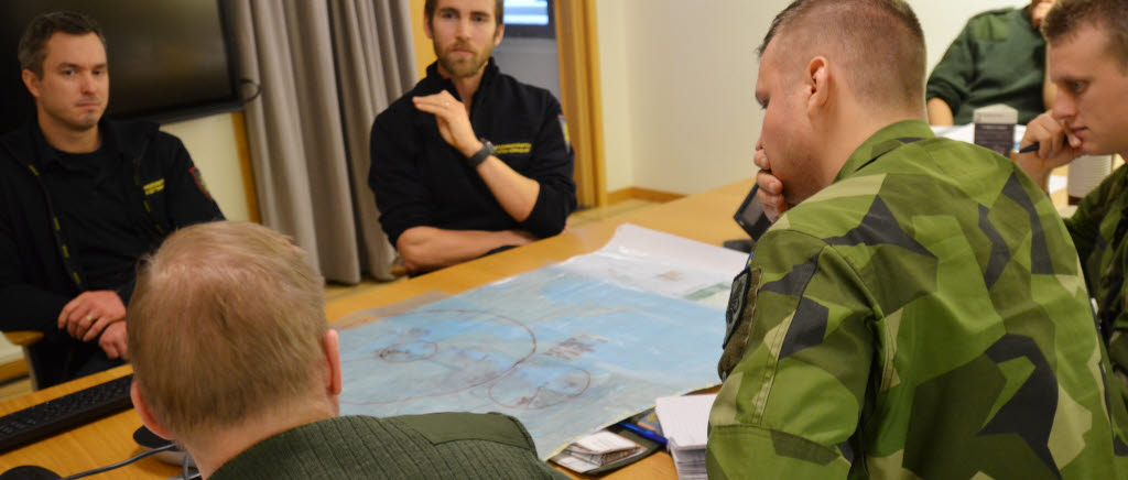 SkyddC övar med räddningstjänsten i Sundsvall