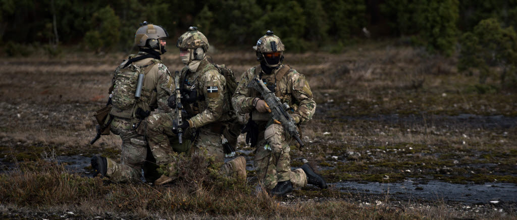 Operatörer från Särskilda operationsgruppen (SOG). Specialförbanden övar nationellt försvar på Gotland. Specialförband.