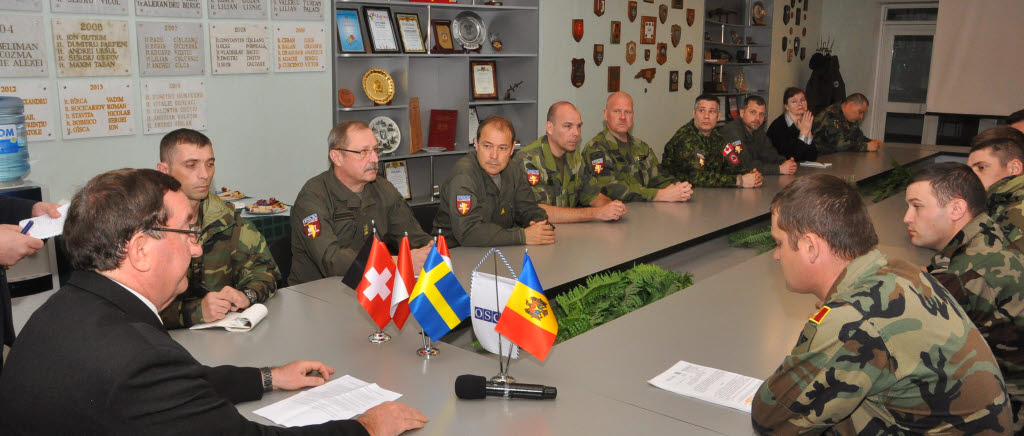 Invigningsceremonin vid militärakademin ”Alexander cel bun” i Chisinau. 