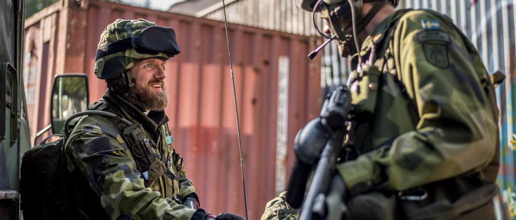 Bataljonspastor Johan Lundby med 261:a hemvärnskompaniet i Bromma