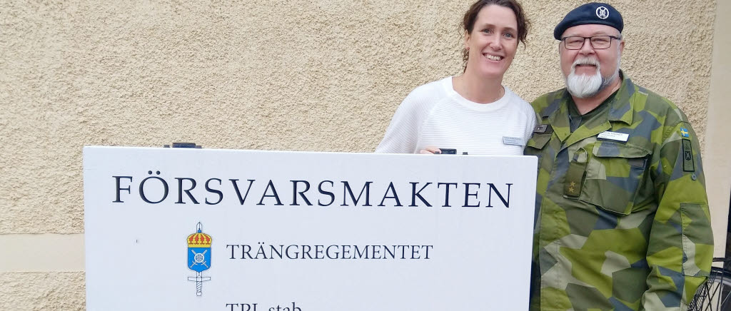 Sjuksköterska Sara Söderqvist och löjtnant Göran Thornér