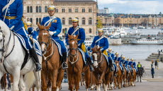 Beriden statsceremoniell verksamhet. Livskvadron. 