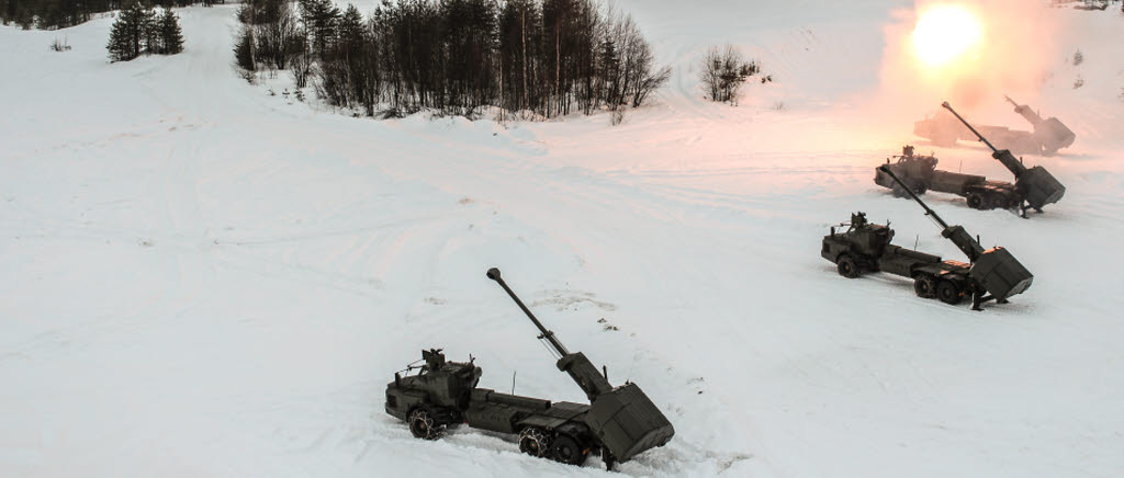 Archer under övning. 

Övningen Vintersol 2016 avslutades med en brigadunderstödsövning på Bodens södra skjutfält där granatkastarplutonen från 191:a mekbat och 91:a artilleribataljonen sköt skarpt. 