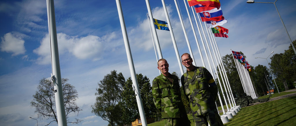 Planeringsansvariga för övningen Bison Counter 2016, Jonny Nilsson och Jonas Frohlund.