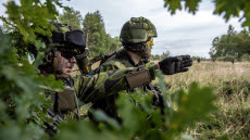 Västernorrlandsgruppen genomför KFÖ (krigsförbandsövning) på Markstridsskolan i Kvarn.