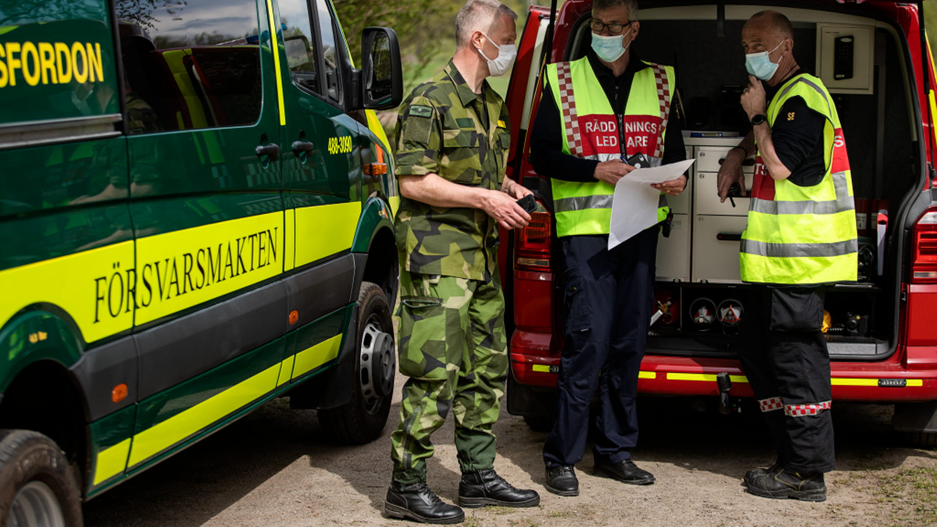 Försvarsmakten övade Släckning Av Skogsbränder Med Andra Myndigheter ...