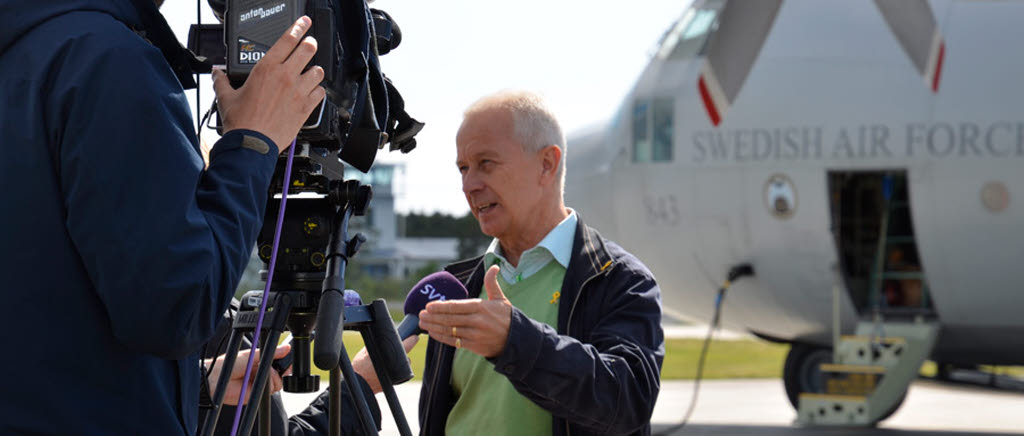 Försvarsmakten på plats i Almedalen