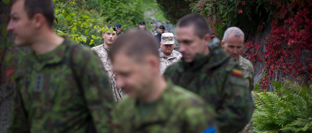 20150922 Berga
Nordefco (Nordic Defence Cooperation) är ett samarbete mellan alla de nordiska länderna inom försvarsområdet. Med på bilden är också representanter för de baltiska länderna.