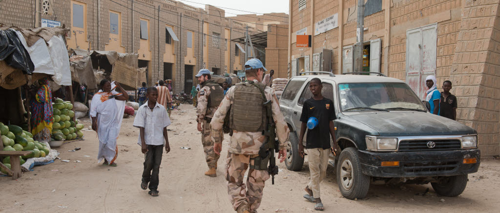 Social patrol i en av marknaderna i Timbuktu.