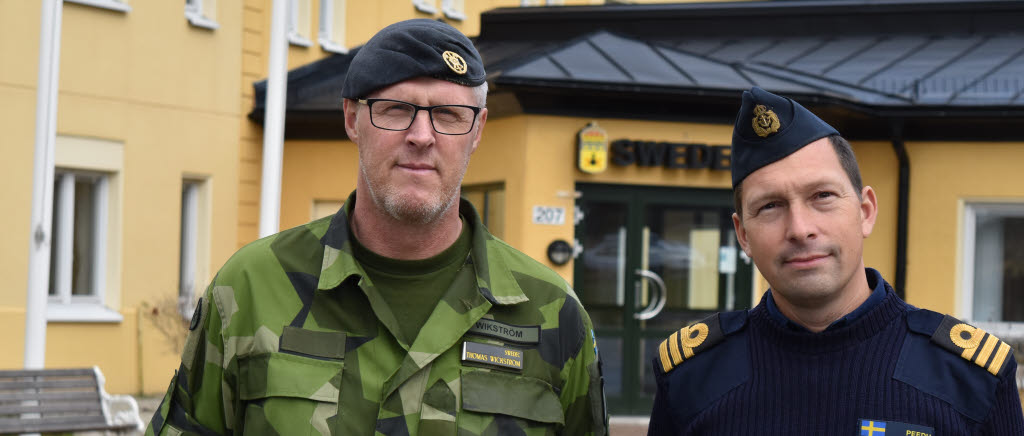 Swedec EOD Exercise. Major Tomas Wikström, planeringsansvarig kommendörkapten Fredrik Peedu, övningsledare för SEE-
18.