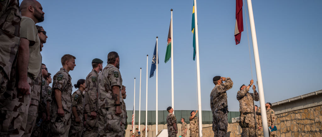 Den 10 maj 2014 avslutades det nordisk-baltiska samarbetet Nordic Batic Transition Support Unit på Camp Northern Lights i Mazar-e Sharif. På kvällen halades de nordisk-baltiska flaggorna för att markera slutet för samarbetet. Kort därefter hissades den svenska flaggan igen.