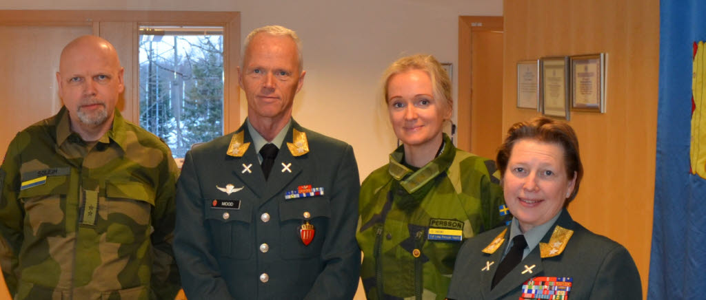 LTG Robert Mood och MG Kristin Lund besök till SWEDINT och även till NATO/P Multinational Tactical Planning Course (MTPC) som gästföreläsare.