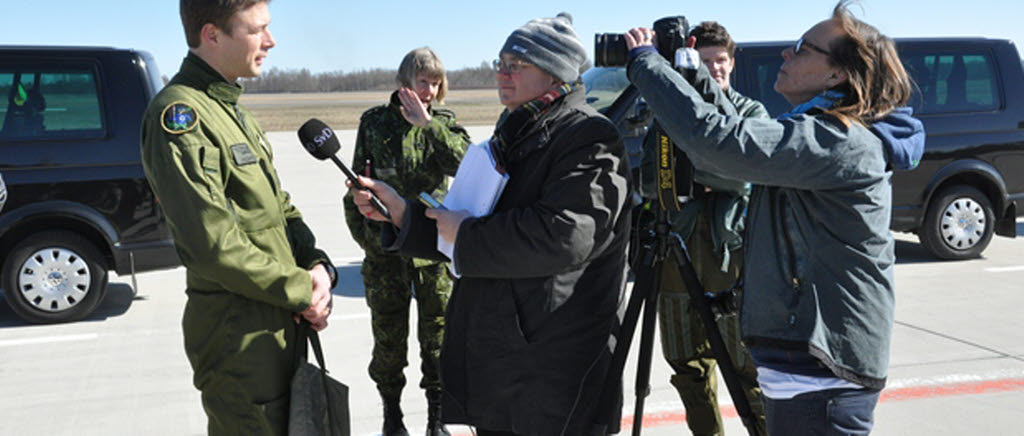 Major Robert Krznaric intervjuas av SVD