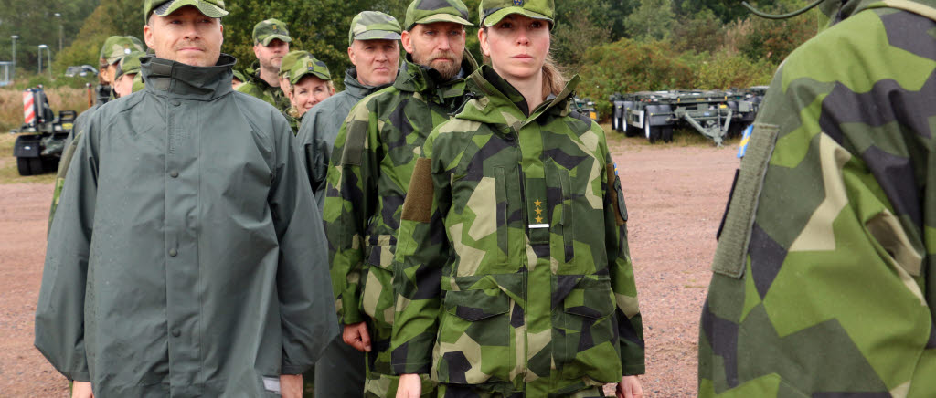 Kombattantutbildning för civila obeväpnade medarbetare i Halmstads garnison.