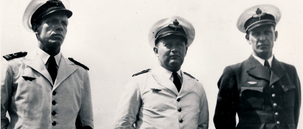 Flottiljadj lt Per Lange, Flottiljchefen övlt Torsten Rapp, chefen specdiv kn Harry Ek.
