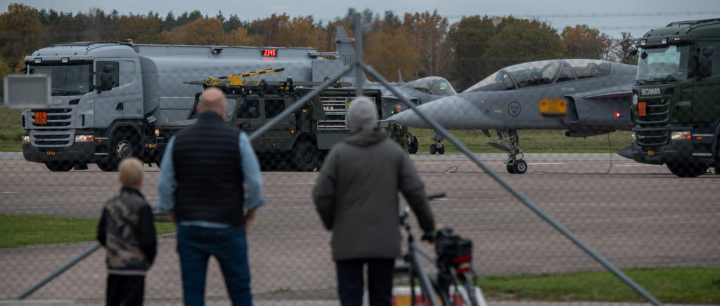 Flygvapnet nyttjat civil flygplats i Kalmar under LFÖ 21