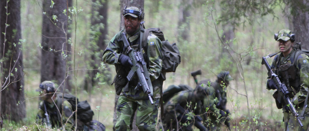 Grundläggande utbildning i spaningstjänst vid Norrbottens pansarbataljon, maj 2016.