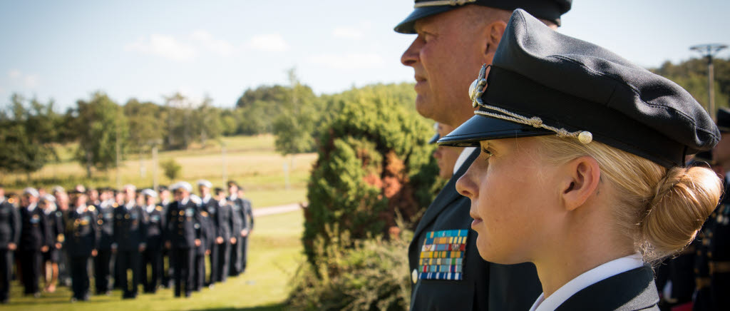 Examen för Anpassad reservofficersutbildning (AROU 19-20) på Militärhögskolan Halmstad.