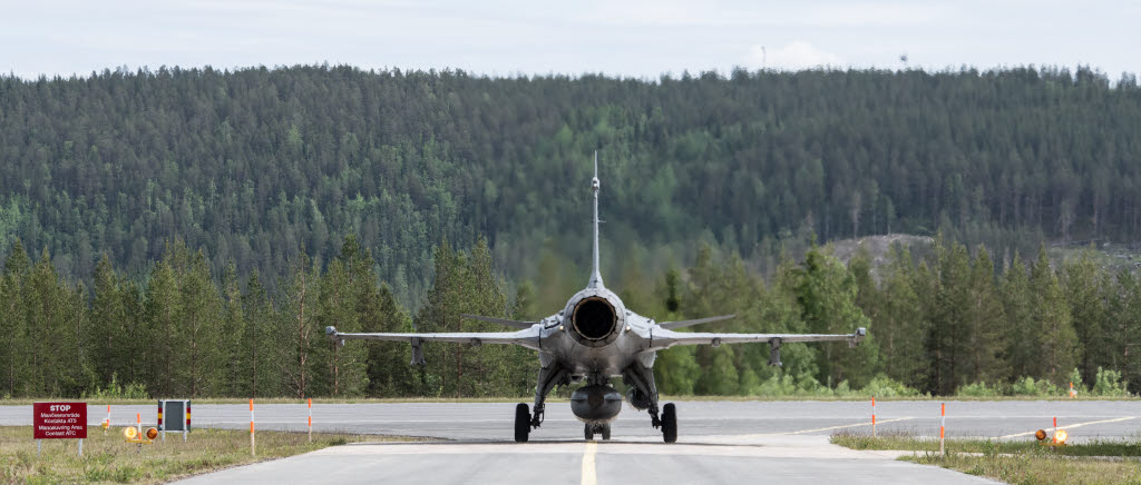 Enheter ur Norrbottens flygflottilj (F 21) deltog i beredskapskontrollen.