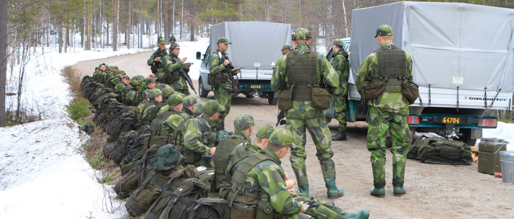 GMU vid Arméns jägarbataljon i Arvidsjaur, maj 2015.