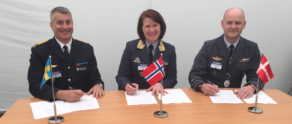 Den 8 juli undertecknade Sverige genom flygvapenchef Mats Helgesson, Norge genom brigadgeneral Tonje Skinnarland och Danmark genom generalmajor Max Nielsen avtal (Technical Agreement) gällande Nordefco projektet ”Alternate Landing Base Concept” (ALB).