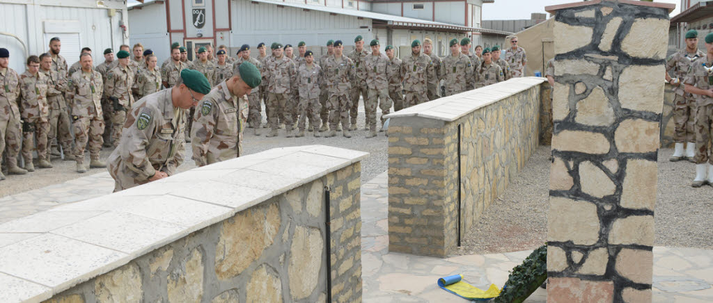 Afghanistanstyrkan arrangerade en minnesceremoni under onsdagen för att hedra minnet av Kenneth Wallin.