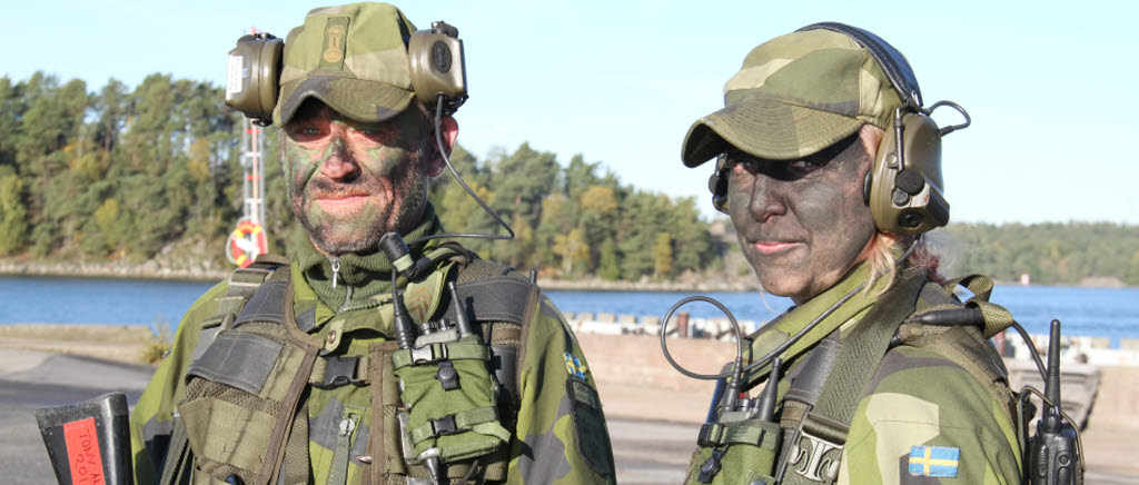 Tony Andersson och Caroline Pansarbjörn tyckte utbytet mellan de olika Hemvärnsbataljonerna gav mycket