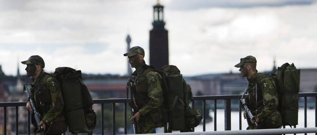 Militärövning i Stockholm 7-8 november