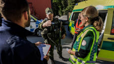 Försvarsmakten övar avancerad sjukvård inom ramen för Totalförsvaret tillsammans med Polisen och civil sjukvård under övning METEOR 22.