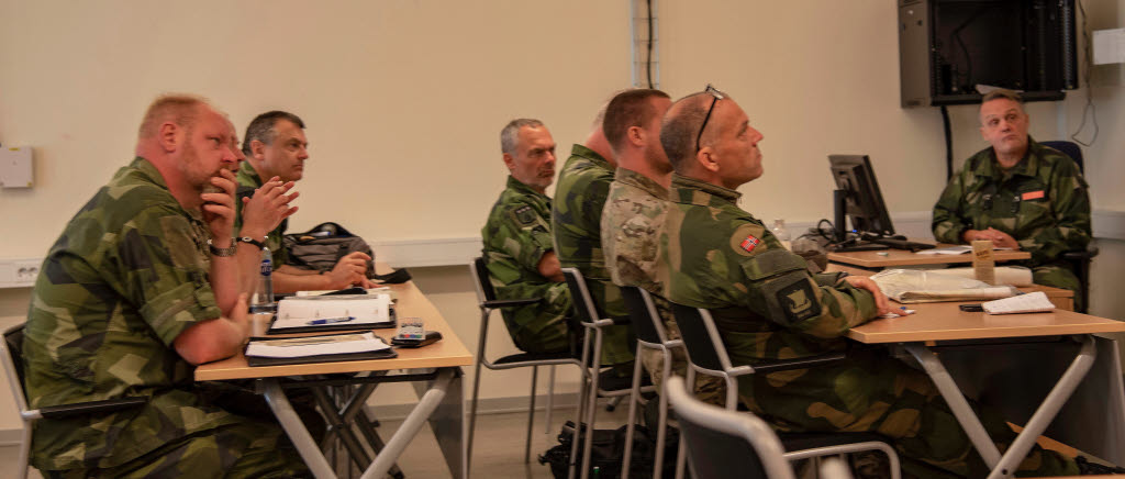 Major Jan Björklund deltar i bataljonschefskurs