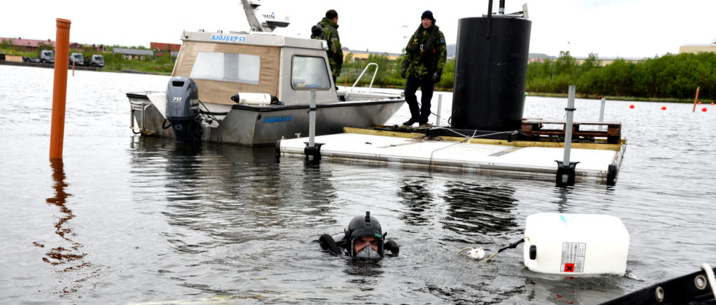 Dykningar i sjön Ala lombolo