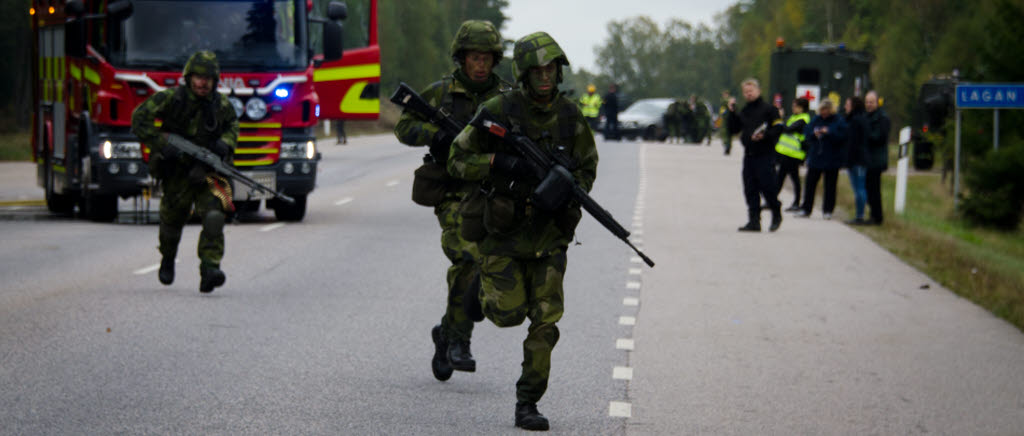 Samverkan mellan försvarsmakten och blåljusmyndigheter. 35:e hemvärnsbataljonen.