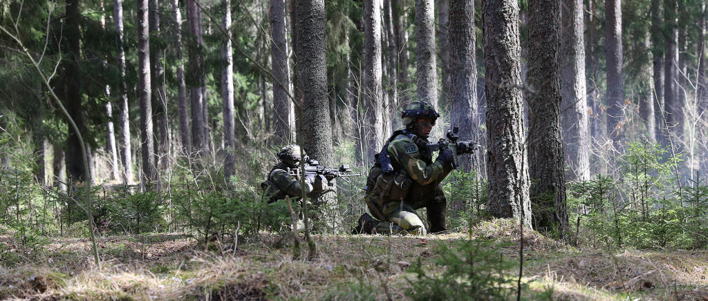Värnpliktiga ur Skåningskompani under Funktions- och bataljonsövning 1 i Skövde, 2021.