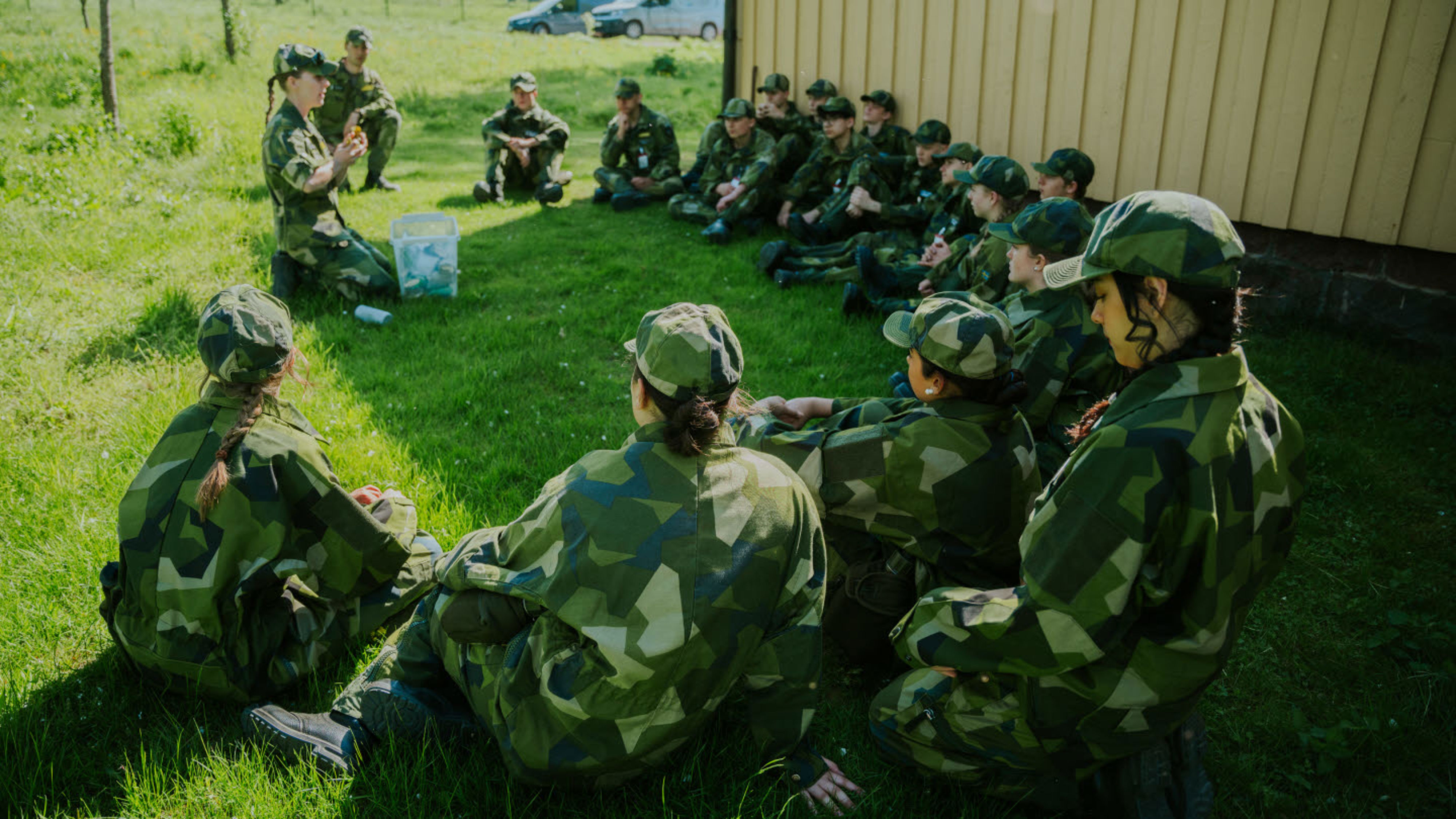 Praovecka på Luftvärnsregementet.