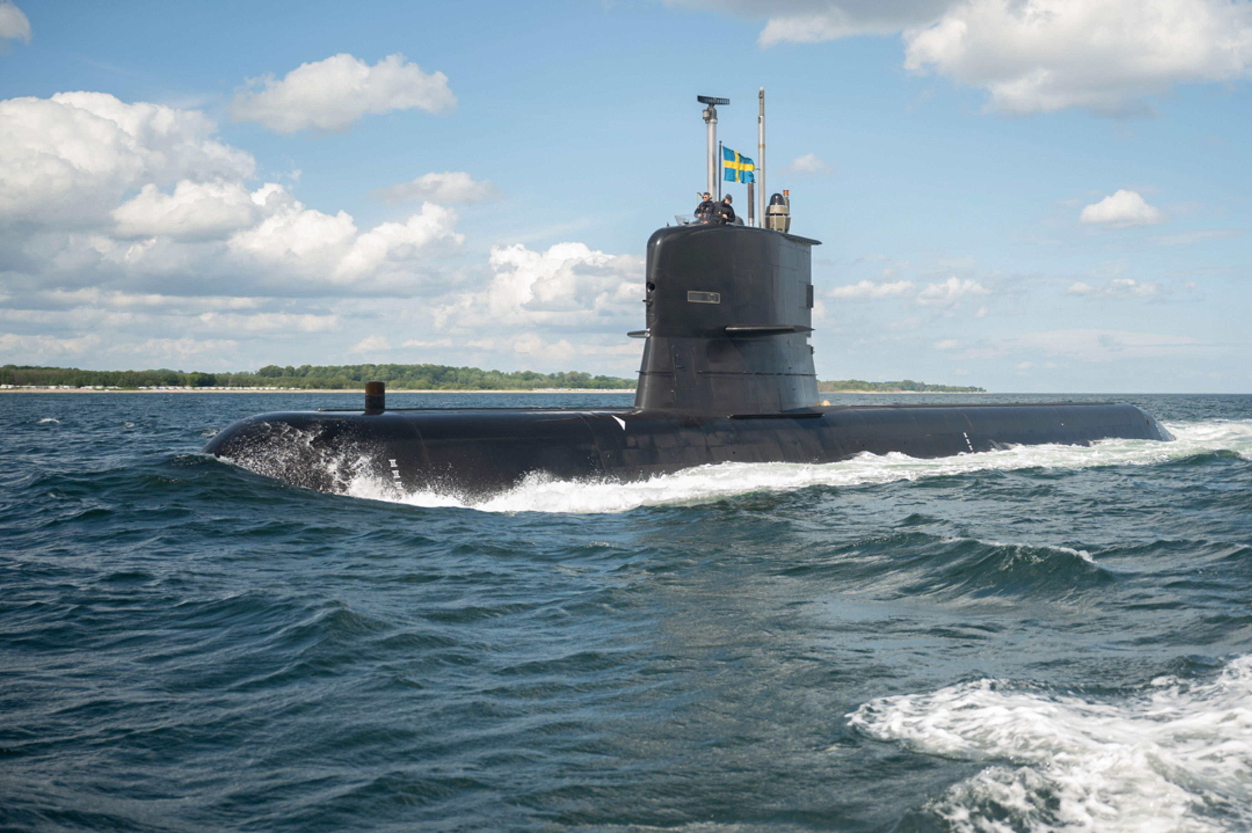 ubåt som åker ute på havet